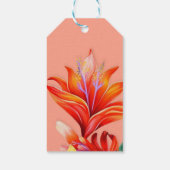 トロピカル エレガント フラワーリング ギフトタグ (裏面)