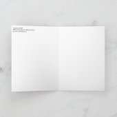 「トロピカル オーキッド」絵画がプリントされた サンキューカード (内部)