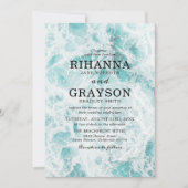 トロピカル オーシャン デスティネーション ウェディング 招待状 (正面)