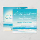 トロピカル オーシャン ドリームス ウェディング 招待状 (正面/裏面)