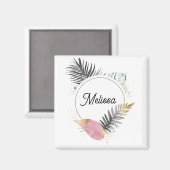 トロピカル カスタム ネーム マグネット (正面/裏面)