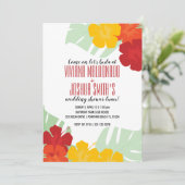 トロピカル カップルの結婚前お披露目パーティー ルアウ招待状 2 招待状 (スタンド正面)