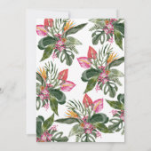 トロピカル カラフル ウェディング 招待状 (裏面)