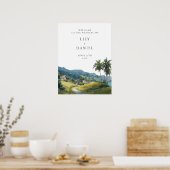 トロピカル カリブ海 ウェディング ウェルカム サイン (キッチン)