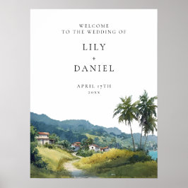 トロピカル カリブ海 ウェディング ウェルカム サイン