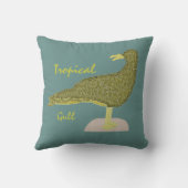 トロピカル ガル ブラウン クッション (裏面)