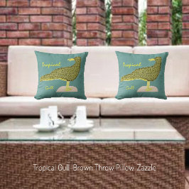 トロピカル ガル ブラウン クッション