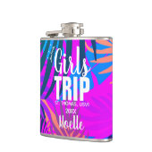 トロピカル・ガールズ・トリップ（冠、年、名前付き） フラスク (左)