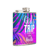 トロピカル・ガールズ・トリップ（冠、年、名前付き） フラスク (右)
