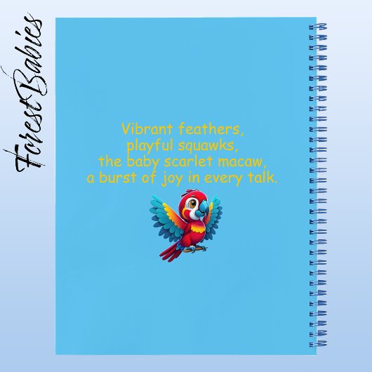 トロピカル キュート カラフル サファリ マコワ インコ 鳥 🦜 ノートブック