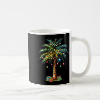 トロピカル クリスマス ハワイアン サンタ Xmas ライト ヤシの木 コーヒーマグカップ
