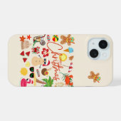 トロピカル・クリスマス iPhone 15ケース (裏面横)