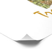 トロピカル・クレイン オレンジ ポスター (コーナー)