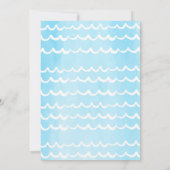 トロピカル クール プールパーティー 誕生日 ご招待 招待状 (裏面)