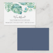 トロピカル・グリーンリー新住宅着発表 エンクロージャーカード (正面/裏面)