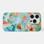 トロピカル コースト カラージュ iPhoneケース (裏面横)