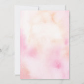 トロピカル ゴールド パイナップル ビーチ フラワーベイビーシャワー 招待状 (裏面)