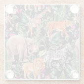 トロピカル/サファリ ガラスコースター (裏面)