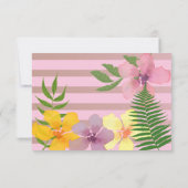 トロピカル サマー バースデー ご招待 招待状 (裏面)