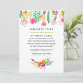 トロピカル サマー バーチャル ウェディング ゲスト リスト 案内状 (スタンド正面)
