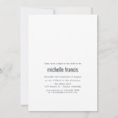 トロピカル サマー ビーチ ブライダル シャワー 招待状 (裏面)