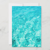 トロピカル サマー プールパーティー 誕生日 オーダーメイド 写真 招待状 (裏面)