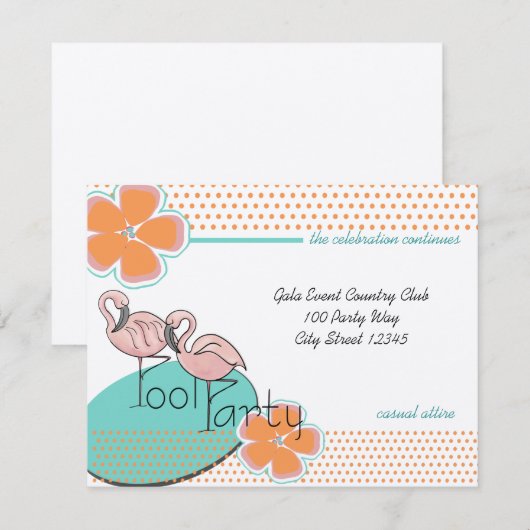 トロピカル サマー 招待状 (正面/裏面)