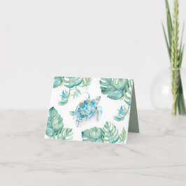 トロピカル サンクス ノート ウォーターカラー アカウミガメ