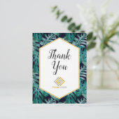 トロピカル サンクス ロゴ ビジネス ポストカード (スタンド正面)