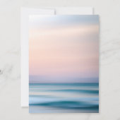 トロピカル サンディ ビーチ アンド シェル リハーサル ディナー 招待状 (裏面)