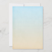 トロピカル シーシェル ビーチ ブライダル シャワー 招待状 (裏面)