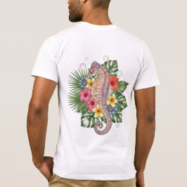 トロピカル シーホース フラワー Tシャツ