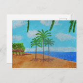 トロピカル シーン ポストカード (正面/裏面)