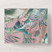 トロピカル スタイル デコ 招待状 ウェディング (裏面)