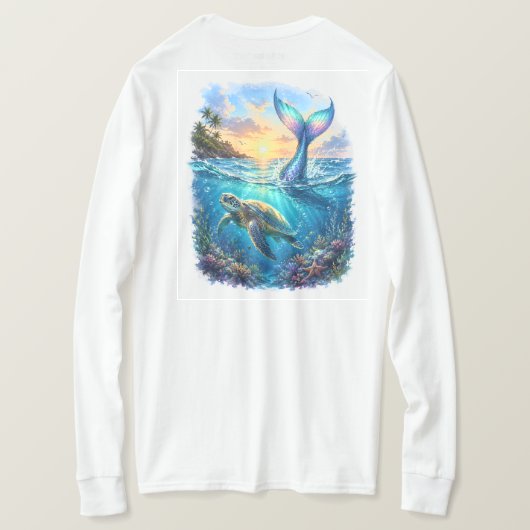 トロピカル セレニティ Tシャツ (デザイン裏面)