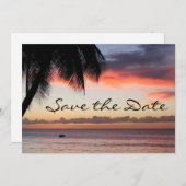 トロピカル・セーブ・ザ・デートのお知らせ セーブザデート (正面/裏面)