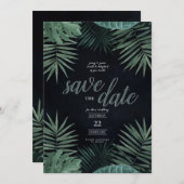 トロピカル・セーブ・ザ・デート、ダーク、ムーディー シーズンカード (正面/裏面)