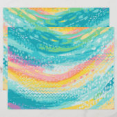 トロピカル タイド プール ドリームス スクラップブッキング ペーパー (正面/裏面)