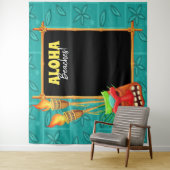 トロピカル ティキ サマー ルアウ パーティー フォト 背景 タペストリー (インサイチュ)