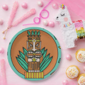 トロピカル ティキ パーティー ハウス ハワイ パーティー ペーパープレート (パーティー)