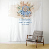 トロピカル テディベア パンパス パーム ベイビー シャワー タペストリー (インサイチュ)