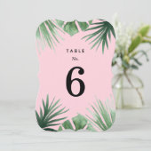 トロピカル テーブル ナンバー 招待状 (スタンド正面)