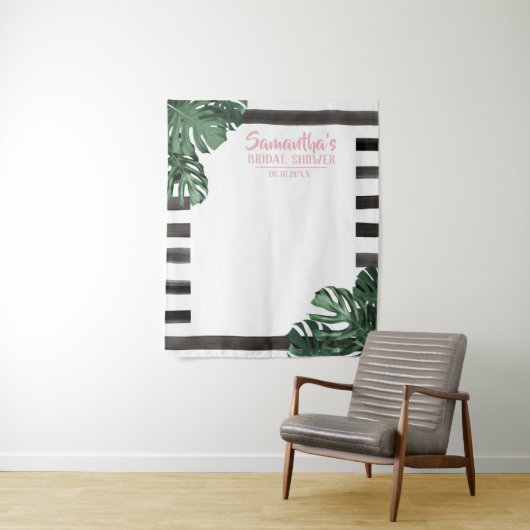 トロピカル テーマの結婚式前パーティー 誕生日パーティー タペストリー (インサイチュ)