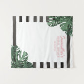 トロピカル テーマの結婚式前パーティー 誕生日パーティー タペストリー (正面(横))