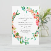 トロピカル テーマ ウェディング 招待状 (スタンド正面)