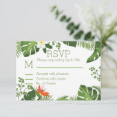 トロピカル テーマ ボタニカル RSVP ウェディング (スタンド正面)