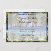 トロピカル·デスティネーション·ウェディング·招待状 招待状 (裏面)