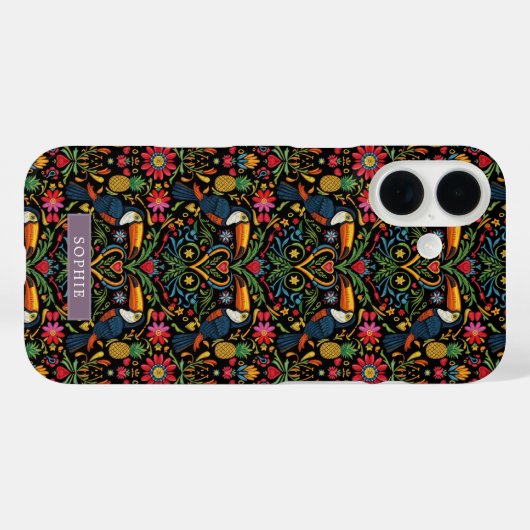 トロピカル・トゥカン・ビブラント Case-Mate iPhoneケース (裏面 (横))