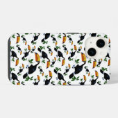 トロピカル・トゥカン - 遊び心あふれるジャングル iPhoneケース (裏面横)