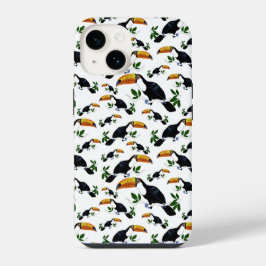トロピカル・トゥカン - 遊び心あふれるジャングル iPhone 14ケース